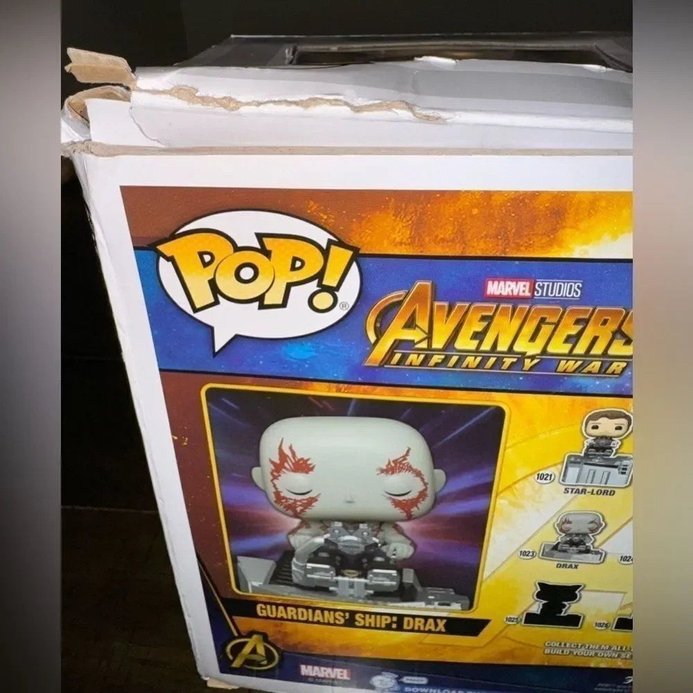 Avengers Infinity War - Guardians' Ship: Drax Deluxe Pop! Vinyl - FunKo NEW - Picture 5 of 5